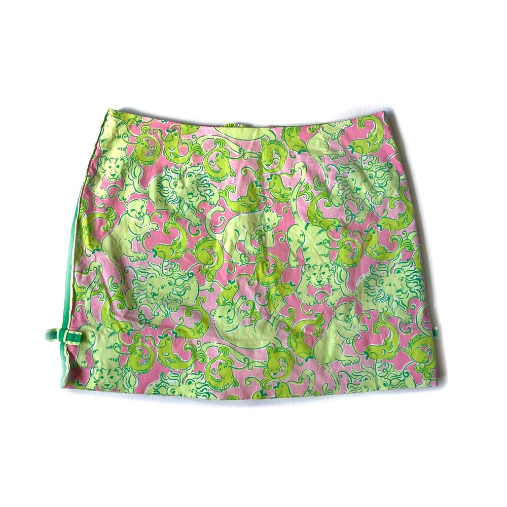 Lilly Pulitzer skort mini skirt lime green pink